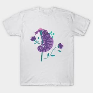 Chameleon with a flower T-Shirt